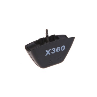 yunl negro 2.5mm jack micrófono auriculares convertidor adaptador para xbox 360