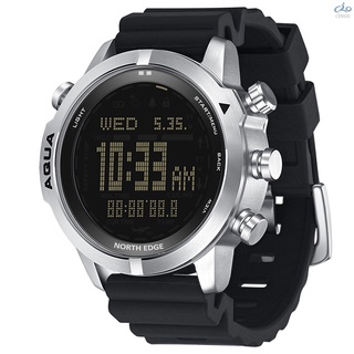 Cingo hombres deportes Digital analógico reloj de buceo reloj de acero negocios reloj de pulsera altímetro brújula 200m impermeable (1)