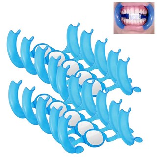 10 piezas abridor de boca tipo m retráctil de mejillas blanqueamiento dental abridor dental con espejo