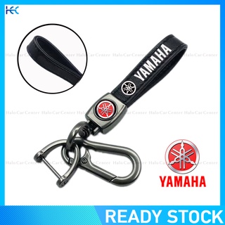 llavero de metal para motor de cuero con logotipo para yamaha