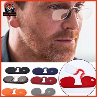 Gafas de presbicia sin marco portátil de silicona suave nariz Clip de presbicia gafas Clip nariz lectura presbicia gafas 9.2