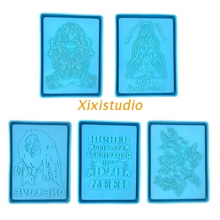 Xixi - bandeja para enrollar resina epoxi, soporte de almacenamiento de joyas, molde de silicona, manualidades, manualidades, decoración de placas