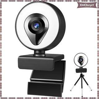 webcam con luz plug and play webcam para juegos pc portátil 1k