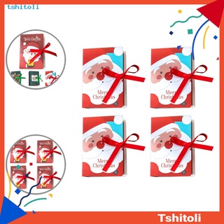 [ts] caja de regalo de navidad de 4 estilos de santa claus resistente al desgaste para el hogar