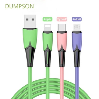 DUMPSON Cable de carga rápida portátil 3A Cable de carga rápida teléfono de carga para iPhone12 XS X XR tipo c dispositivos USB a tipo c/Micro macho a macho Durable IOS enchufe tipo c Cables
