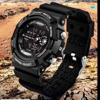 reloj deportivo digital led multifunción impermeable electrónico reloj de pulsera casual para hombre (5)