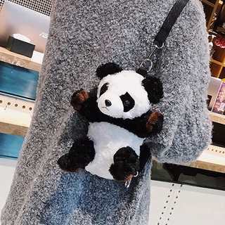 Panda Pequeñas Bolsas Cuadradas De Felpa Bolsa De Moda Caliente De Mensajero Mini Bolso De Hombro