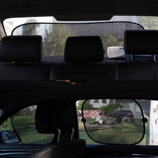 avca 2 piezas de pantalla lateral de la ventana trasera del coche parasol cubierta de malla parabrisas visera parasol.