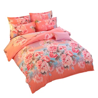 [venta] práctica sábana bajera ajustable funda de almohada funda de edredón transpirable para el hogar (8)