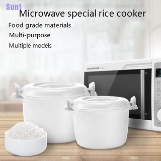 Sun1> horno de microondas arroz olla vaporizador olla utensilios de cocina aislamiento fiambrera