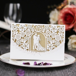 10pcs perla papel floral invitación tarjetas titulares de invitación para boda fiesta de cumpleaños aniversario (6)