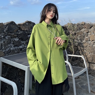 ㍿Camisa dulce y picante para mujer 2021 nuevo diseño de otoño sentido nicho suelto fino casual chaqueta de manga larga chaqueta tendencia