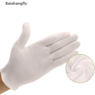 [bsf] 6 pares/guantes de trabajo de inspección de algodón/guantes para el hogar/guantes de servicio de joyería/guantes/baishangfly