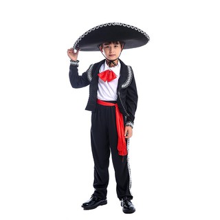 Mariachi tradicional mexicano Amigo bailarín niño niños Festival y fiestas disfraz