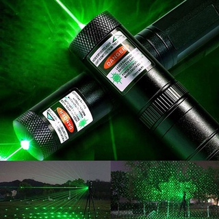 303 puntero láser verde pluma luz quema 532nm 5mw+batería+kit de cargador inteligente