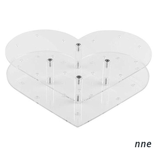 nne. 29 Holes Clear Acrylic Heart Shaped Lollipop Display Stand Cake Dessert Storage Holder Wedding Party Birthday Supplies