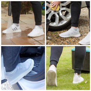 JCFS🔥Bens à vista🔥reutilizable látex impermeable zapatos de lluvia cubre /resistentes antideslizantes de goma botas de lluvia accesorios/lavable impermeable pu zapato cubierta