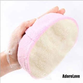 [Al] esponja de esponja Natural de baño cepillo de masaje corporal limpieza facial almohadilla limpiadora [AdoreLove]