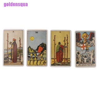 \ [goldensqua] 1 Caja De Cartas De Tarot Mágica Smith Edición Misteriosa Juego De Mesa De 78 (9)