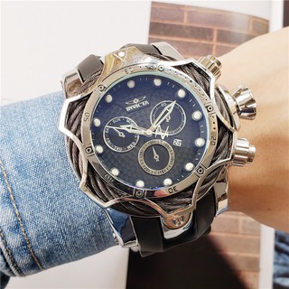 Invicta reloj de cuarzo de 53 mm de oro de gran esfera para hombre Fshion reloj deportivo (7)