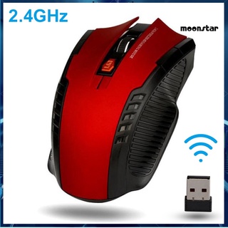 MO Mouse ergonómico de 6 teclas 1600DPI 2.4GHz/ratón inalámbrico para juegos/receptor USB para PC/Laptop