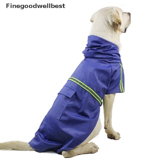 fbco mascotas perro impermeables reflectantes perros impermeables moda chaquetas impermeables para mascotas caliente