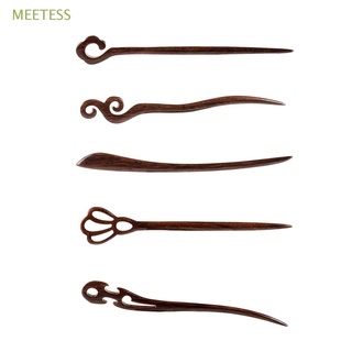 meetess moda horquilla tallada accesorios para el cabello palillo de pelo palo de las mujeres sándalo estilo retro cuidado del cabello hecho a mano herramientas de estilo