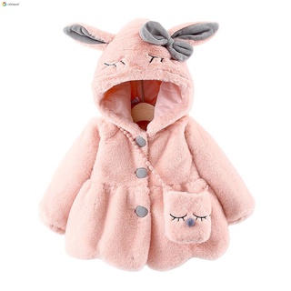 [cod] chaquetas con capucha de conejo para niñas/bebé/bebé/niños/niñas/abrigo outwear (9)