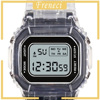 [FRENECI] Reloj deportivo Transparente Para regalo Digital LED impermeable Para reloj De pulsera