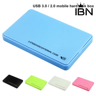 ibn USB 3.0/2.0 2.5 pulgadas SATA externo HDD SSD móvil disco duro caso caja para PC (7)