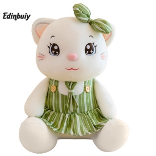 Pp algodón peluche muñeca gato peluche juguete con falda de encaje elástico para el hogar adorno (6)