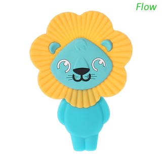 Flow Baby mordedor lindo león juguetes dentición cuidado recién nacido masticar silicona libre de BPA colgante