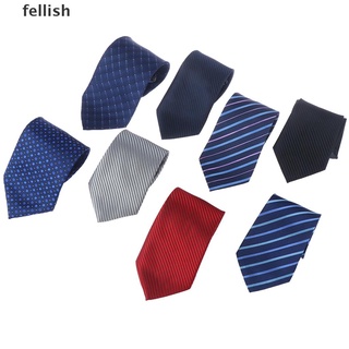[fellish] lazy hombres cremallera corbata sólido rayas casual negocios boda cremallera cuello lazos 436co