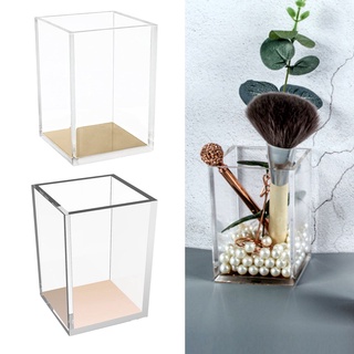 2 soporte transparente para brochas de maquillaje, almacenamiento cosmético, organizador de escritorio (1)