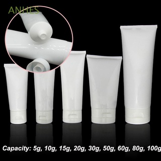 ANHES Portable Cosmetic Container Empty Squeeze Bottle Refillable Bottles Travel Lotion Facial Cream Plastic Bottles Soft Tube
