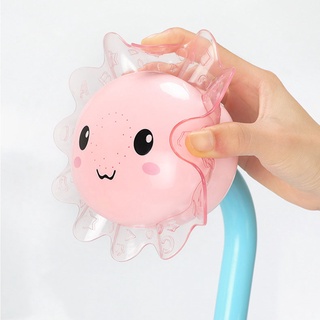 Bebé de girasol juguete de baño bañera duchas caños de baño ventosas plegable Spray grifo juego de baño sol flor juguetes de agua (8)