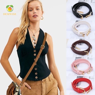 DEMWISE Fashion Shoulder Bag Accessories Replaceable Backpack Chain Handbag Strap Women Metal PU Leather Adjustable Decorative Belts/Multicolor