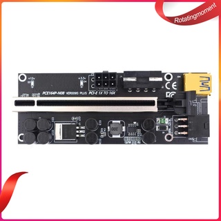 (RotatingMoment) Ver009s Plus PCIe tarjeta elevadora Cable USB PCI-E Express 1x a 16x extensor