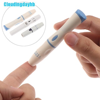 cloudingdayhb 1x bolígrafo lancet dispositivo de cordones diabéticos sangre recoger colección de glucosa prueba de pluma (1)