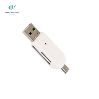 Hot SellingMemory lector de tarjetas Micro USB OTG a USB 2.0 adaptador USB 2.0 SD/Micro SD