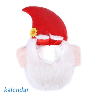 kalen pet sombrero de navidad con barba halloween perro gato divertido cosplay disfraz de navidad gorra
