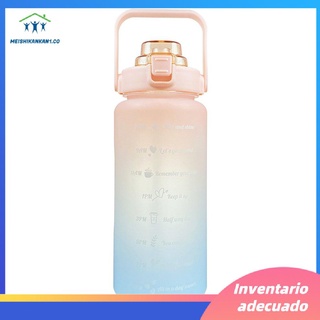 2l fitness botella de agua de gran capacidad graduada botella de paja estudiante (9)
