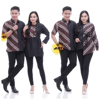Mujer Batik blusa Tops blusa Batik pareja de manga larga oficina trabajo uniformes