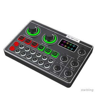 Star -G7 tarjeta de sonido externa USB auricular micrófono mezclador Webcast tarjeta de sonido teléfono PC
