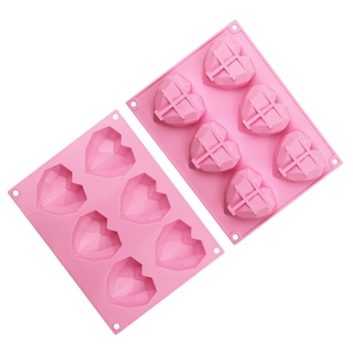 Molde de silicona en forma de corazón para tartas 3D Chocolate Jelly Candy Bakeware moldes DIY Mousse postre molde Fondant Cupcake herramientas de hornear
