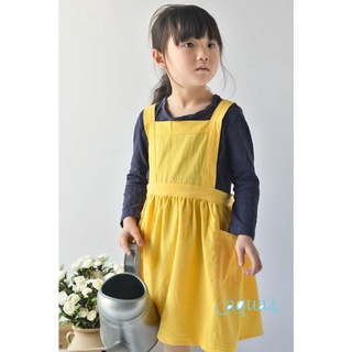 Anana-kids - delantal ajustable para niños, delantal de cocina, uniforme para hornear con bolsillo lateral (7)