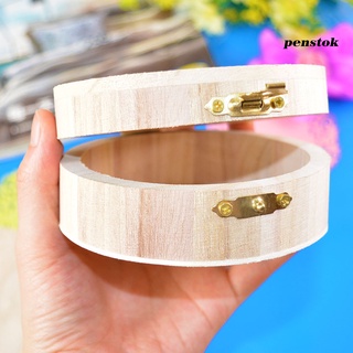 [TERLARIS Box portátil DIY madera reloj anillo joyería titular para el hogar (6)