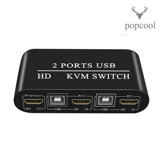 Kh21 Kh21 4k30hz Switcher Hd Usb Kvm 2 puertos divisor Para control Sharing Teclado y Mouse impresora enchufe y juegos Hd extracto De audio (1)