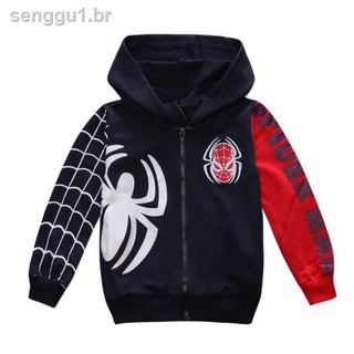 Abrigo/chaqueta Para niños con capucha ropa De spiderman Para hombre araña (3)