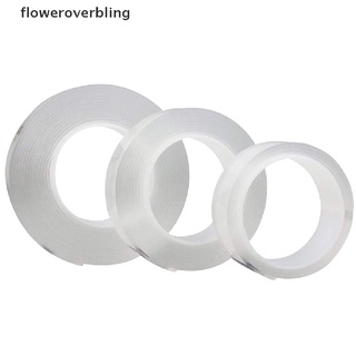 flob transparente nano cinta lavable reutilizable de doble cara cinta adhesiva extraíble bling